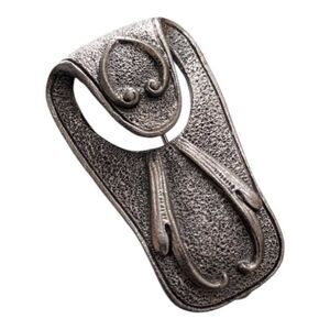 Vintage Pocketbook Bag Strap Holder Signed Coventry Sarah Silver Tone Brooch Pin